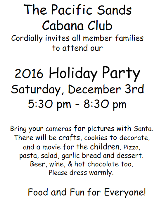 2016 Holiday Flyer