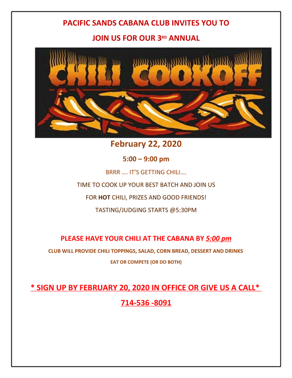 chili cookoff 2020